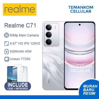 Realme C71 Baru 12GB RAM 4+6 Extend 4/128 4GB 128GB murah ORIGINAL Garansi RESMI White Swan