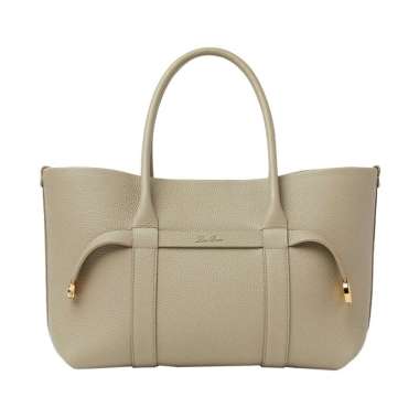 Loro Piana Ghiera Shopper Small Bag Dried Taragon Ghw Green