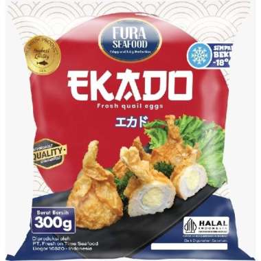 FURA SEAFOOD EKADO 300GR ISI 10PCS OLAHAN IKAN ISI TELUR PUYUH HALAL