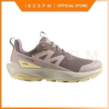 SALOMON - Elixir Activ Gore-Tex, Women's Hiking Shoes, Iron / Etherea / Tuc Sunlight - Sepatu Hiking