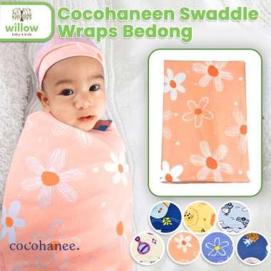 Selimut Bedong Bayi - Cocohanee Swaddle Wraps Bedong Shark Anchor