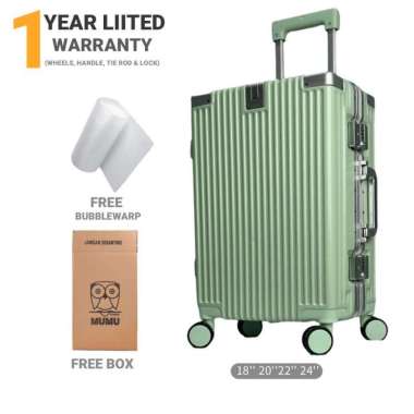 Dream Koper 22 inch 24 inch Free Custom Nama & Logo TSA Lock Roda 360° M101 Kabin Hijau Muda