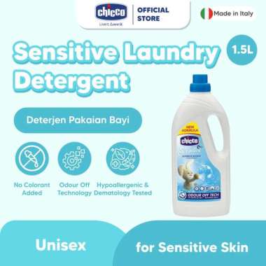 CHICCO Sensitive Laundry Detergent 1.5 L / Deterjen Pakaian Bayi / Deterjen Cair / Deterjen Bayi