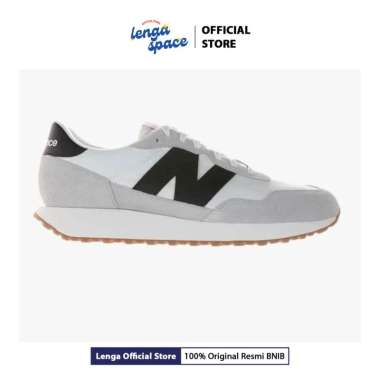 Sepatu Sneakers Pria New Balance 237 White Black (MS237CI) Original 41.5