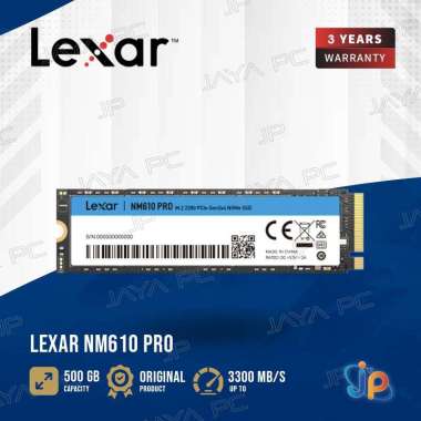 Lexar NM610 PRO M.2 Pcie Nvme Gen3 2280 500GB - SSD M2 500 GB