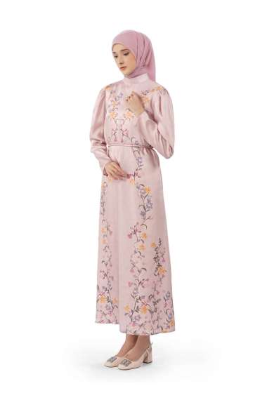 Nada Puspita - Abu Dhabi Blossom Loose Dress - Pink S