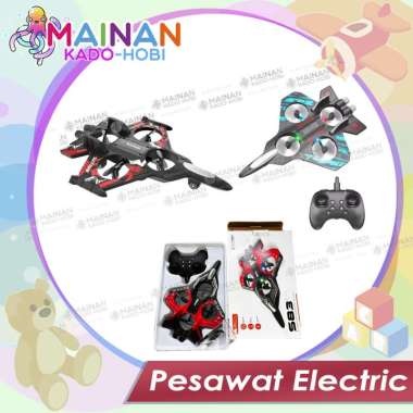 MAINAN REMOTE CONTROL MINIATUR PESAWAT TERBANG AIRPLANE FOAM ELEKTRIK LED BISA TERBANG TINGGI