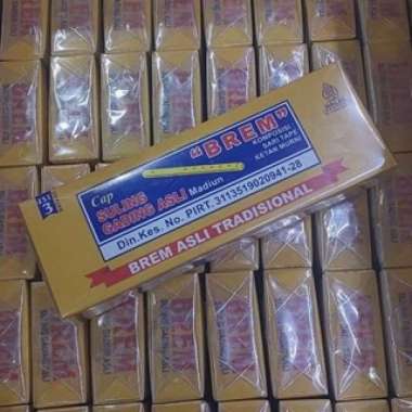 Paket 3 Box Brem Jumbo Original Khas Madiun Isi 5 Batang Cap Suling Gading Asli Grosir