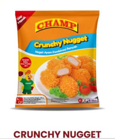 CHAMP CRUNCHY CHICKEN NUGGET 450GR NAGET AYAM KRISPI HALAL