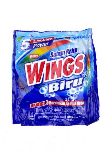Wings Biru 500 Sabun Cream Colek 145g