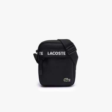 Tas Selempang Unisex Lacoste Neocroc Shoulder Bag - Black (LACNU4686NZN37) Original
