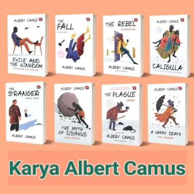Buku Albert Camus - The Fall - The Stranger - The Rebel - A Happy Death - The Myth of Sisyphus A hap