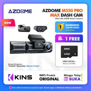 Azdome M550 PRO Dash Cam 3 Kamera 4K WiFi GPS