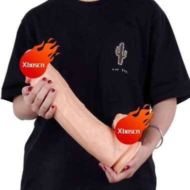 Dildo Tempel Manual Berotot Jumbo Premium Sex Toys Wanita Pria