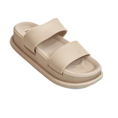 Dr. Kevin Sandal Selop Wanita Hak Rata Tinggi Flat Sandals 571-134 Coffee 38-39