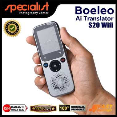 Boeleo AI Language Voice Translator Recorder S20 Alat Penerjemah Online Offline
