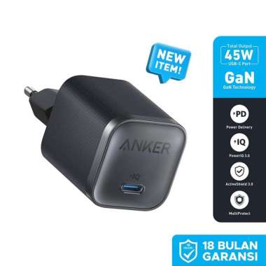 ANKER Nano Wall Charger Mini Adapter Type-C 45W GaN Fast Charging PD PowerIQ 3.0 for Samsung iPhone 