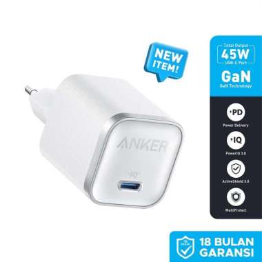 ANKER Nano Wall Charger Mini Adapter Type-C 45W GaN Fast Charging PD PowerIQ 3.0 for Samsung iPhone 