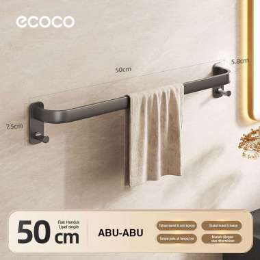 ECOCO Alumunium Towel Hanger - Gantungan Handuk Aluminium Rak Gantung Handuk Dinding Gantungan Handu