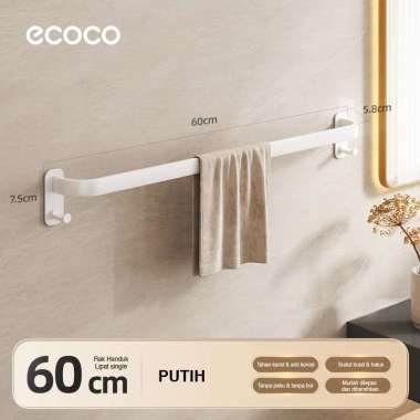 ECOCO Alumunium Towel Hanger - Gantungan Handuk Aluminium Rak Gantung Handuk Dinding Gantungan Handu