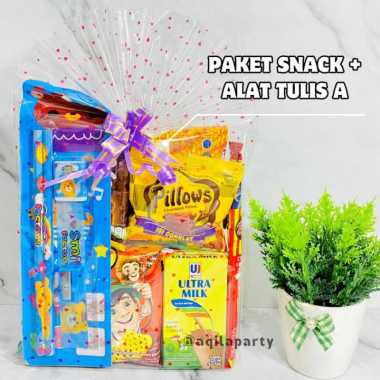Paket Snack Ulang Tahun Alat Tulis / Souvenir Anak /Hampers Anak Ultah