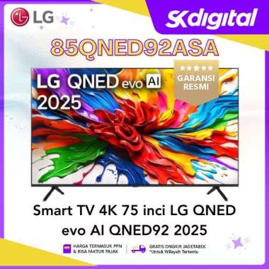 TV LG 85QNED92ASA Smart TV 4K 85 Inch QNED evo AI QNED92 2025