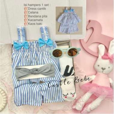 CASTLE BEBE HAMPERS— Sweetheart Series 0-12 bulan | Newborn Baby Gift Set | Hampers Baby | Kado Lahi