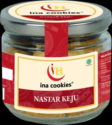 INA COOKIES JAR KUE KERING LEBARAN VARIAN BARU - GREEN TEA ALMON, JAR JAR