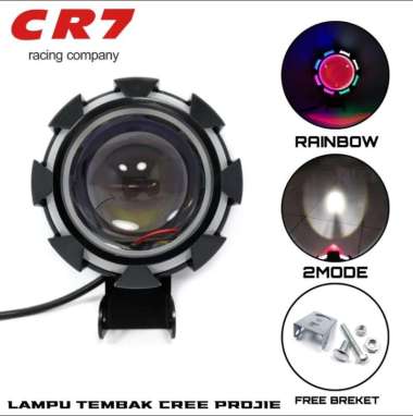 Lampu Tembak Projie Led CR7 4643 RBG De Red Lampu Tembak Sorot Ae RBG Red Universal