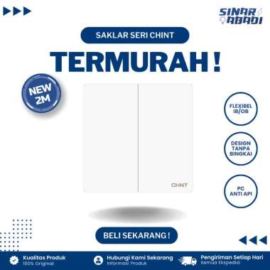 Chint Saklar Seri NEW2M Snowy White