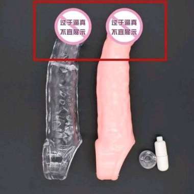 condom sambung pria - ukuran 19 cm ujung getar