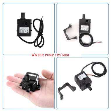 Pompa Air Mini DC12V 400MA 240L/H Mikro DC Tanpa Sikat untuk Akuarium Ikan Hidroponik Sirkulasi Seny