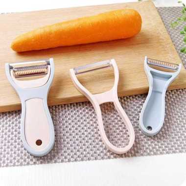 Peeler Pengupas Serutan Buah Sayur 2 in 1 wortel kentang sayur