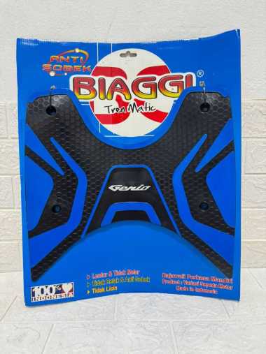 Karpet Karet Motor 2Tone Genio Pijakan Kaki Tatakan Alas Motor Genio Anti Slip Twotone Genio Blue
