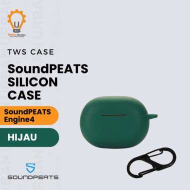 Earphone Case Silicone Case untuk SoundPeats Engine 4 Green