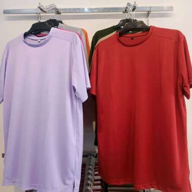 Kaos Polos Jersey Pria Wanita Orange