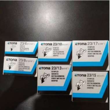 Etona Staples Isi Hekter Stapler BESAR 23/6 23/8 23/10 23/13 23/15 23/8