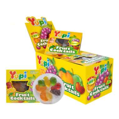 Yupi Fruit Cocktails Jelly Gummy Candy 1 Box