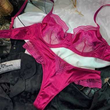 Pakaian Dalam Wanita RUBY SET Sexy BH Bra dan Celana Panties CD Murah XL