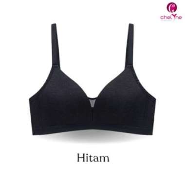Chelyne BH Wanita V78289 Full Cup Bra - Bahan Spandex Emboss Tanpa Kawat Penyangga - Daily Comfort B