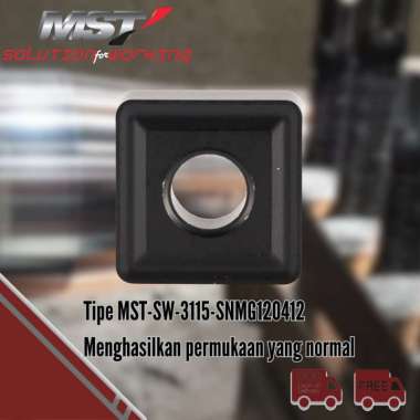 MST Insert Mata Pahat Bubut SNMG Sudut Negative CVD Coating Untuk Besi Tuang Cor Cast Iron 120412