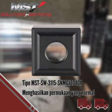 MST Insert Mata Pahat Bubut SNMG Sudut Negative CVD Coating Untuk Besi Tuang Cor Cast Iron 120404