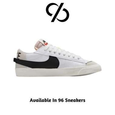 Sepatu Sneakers Pria Nike Blazer Low 77 Jumbo White Black (DN2158-101) ORIGINAL 45