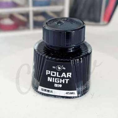 Ostrich Tinta Fountain Pen Ink Special Polar Night Brown Black 45 Ml Refill Pena Kaligrafi