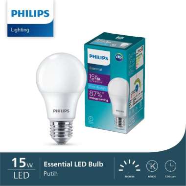 Lampu Philips Essential LED Bulb Bohlam 15W E27 6500K Putih