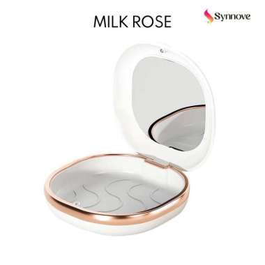 Tempat Retainer Gigi Set Cermin Tempat Gigi Palsu Lepas Pasang Denture Box Kawat Gigi Milk Rose