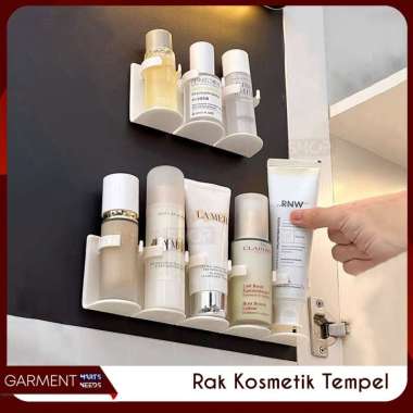Rak Botol Serum 5 Sekat Tempat Skincare Kosmetik Tempel Dinding Kabinet Kamar Mandi Multifungsi