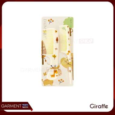 Sisir Rambut 2in1 Karakter Motif Lucu Sisir Rambut Anak Dewasa Lembut Hair Comb Anti Kusut GIRAFFE