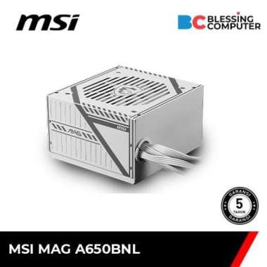 Power Supply MSI MAG A650BNL 650W 80 PLUS Bronze WHITE