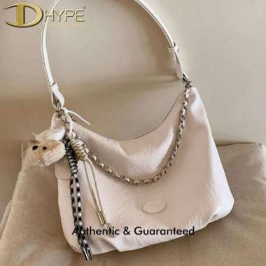 CHIO 2ND CHAIN STRAP SHOULDER BAG WHITE 100% ORIGINAL